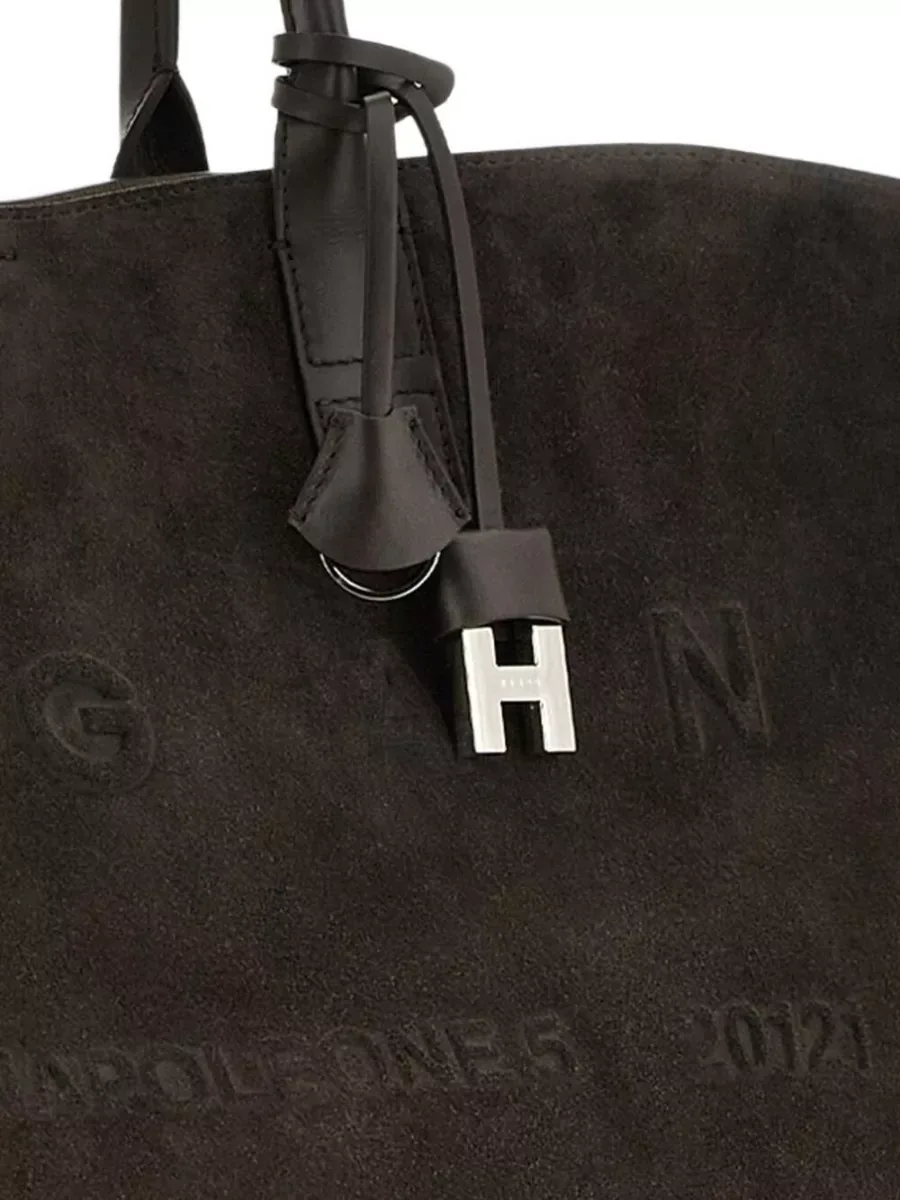Hogan Suede Tote Medium in Brown, photo 4