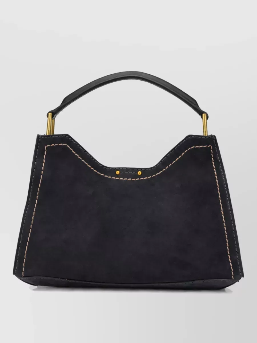 Gianni Chiarini Structured Tote in Navy, photo 1