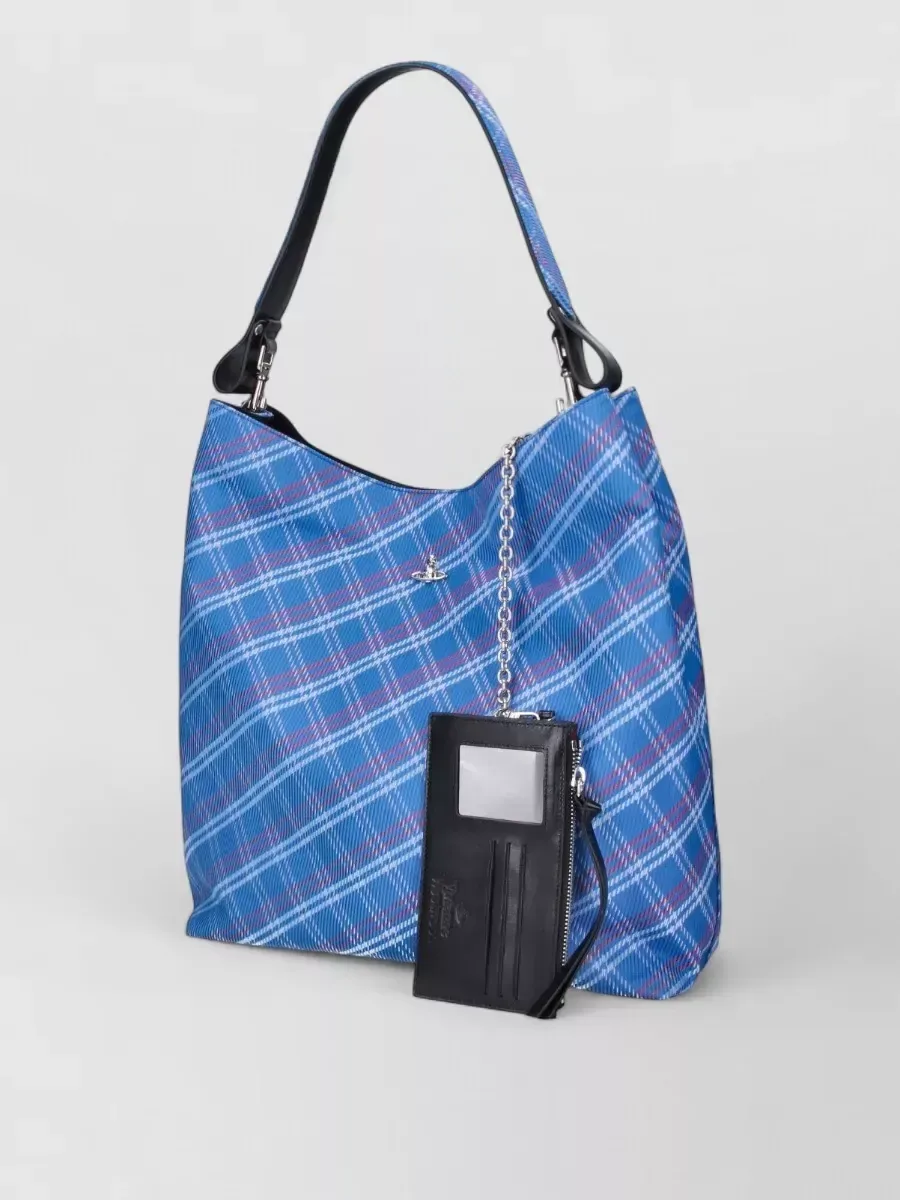 Vivienne Westwood Plaid Tote en azul, foto 2