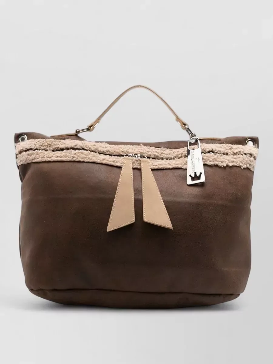 La Milanesa Trim Tote in Brown, photo 1