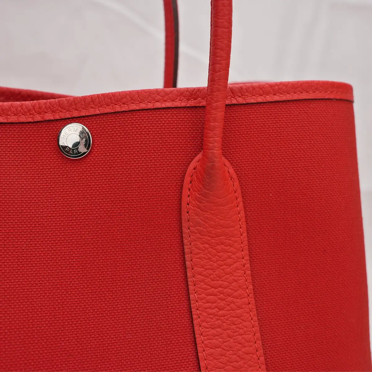 Mala Hermès Garden Party 30 em Vermelho, foto 6