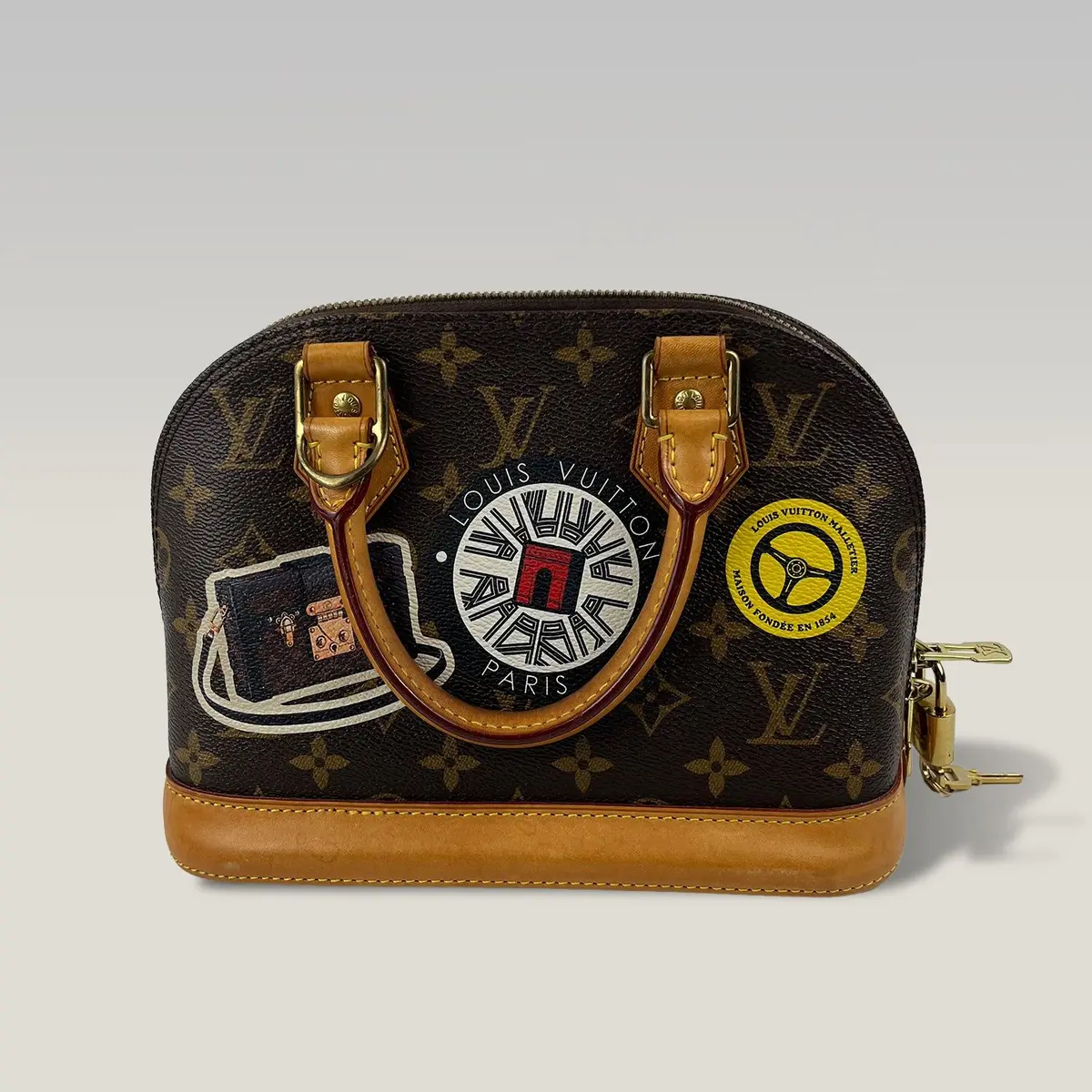 Louis Vuitton Alma BB marron, photo 3