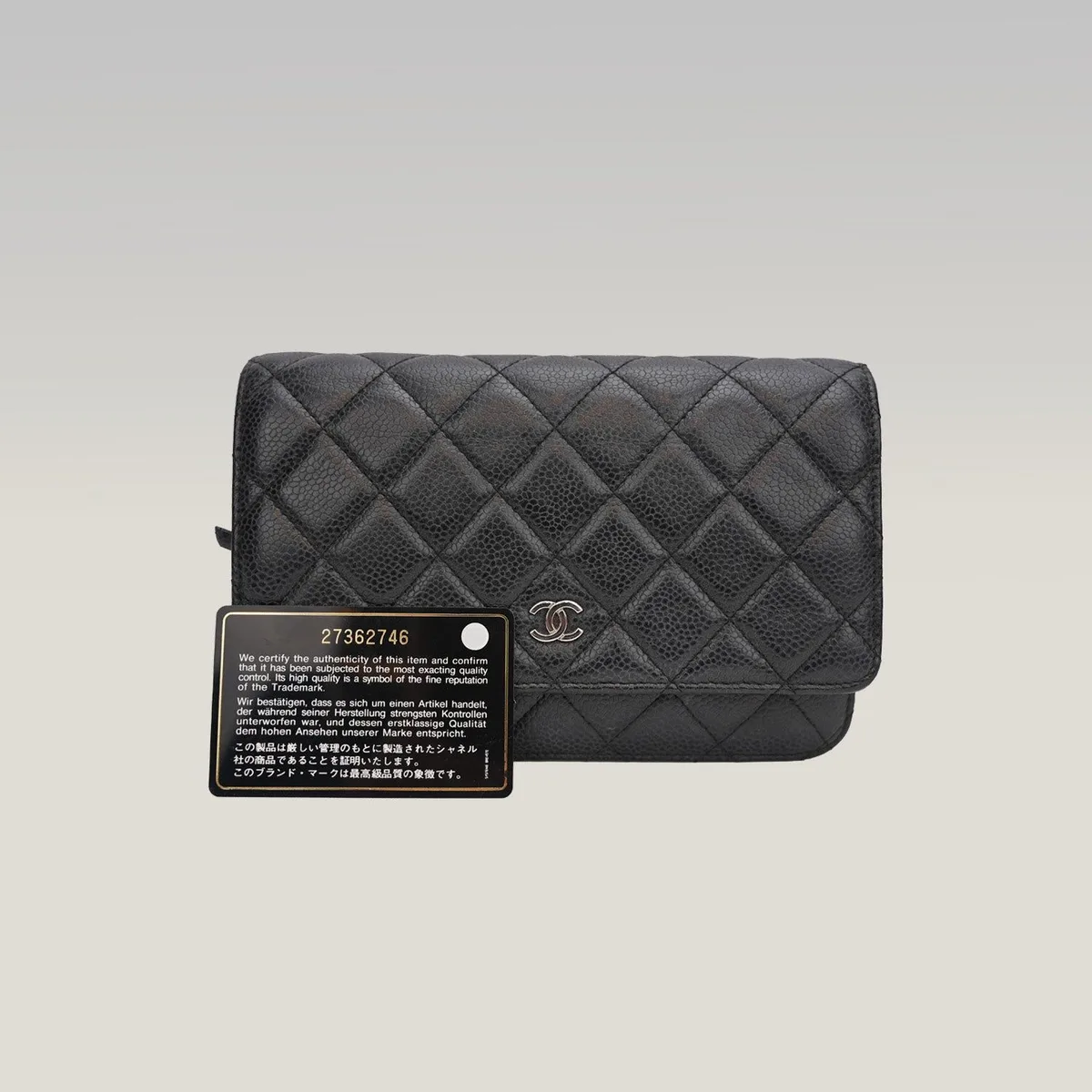 Chanel Wallet on Chain (WOC) en negro, foto 2