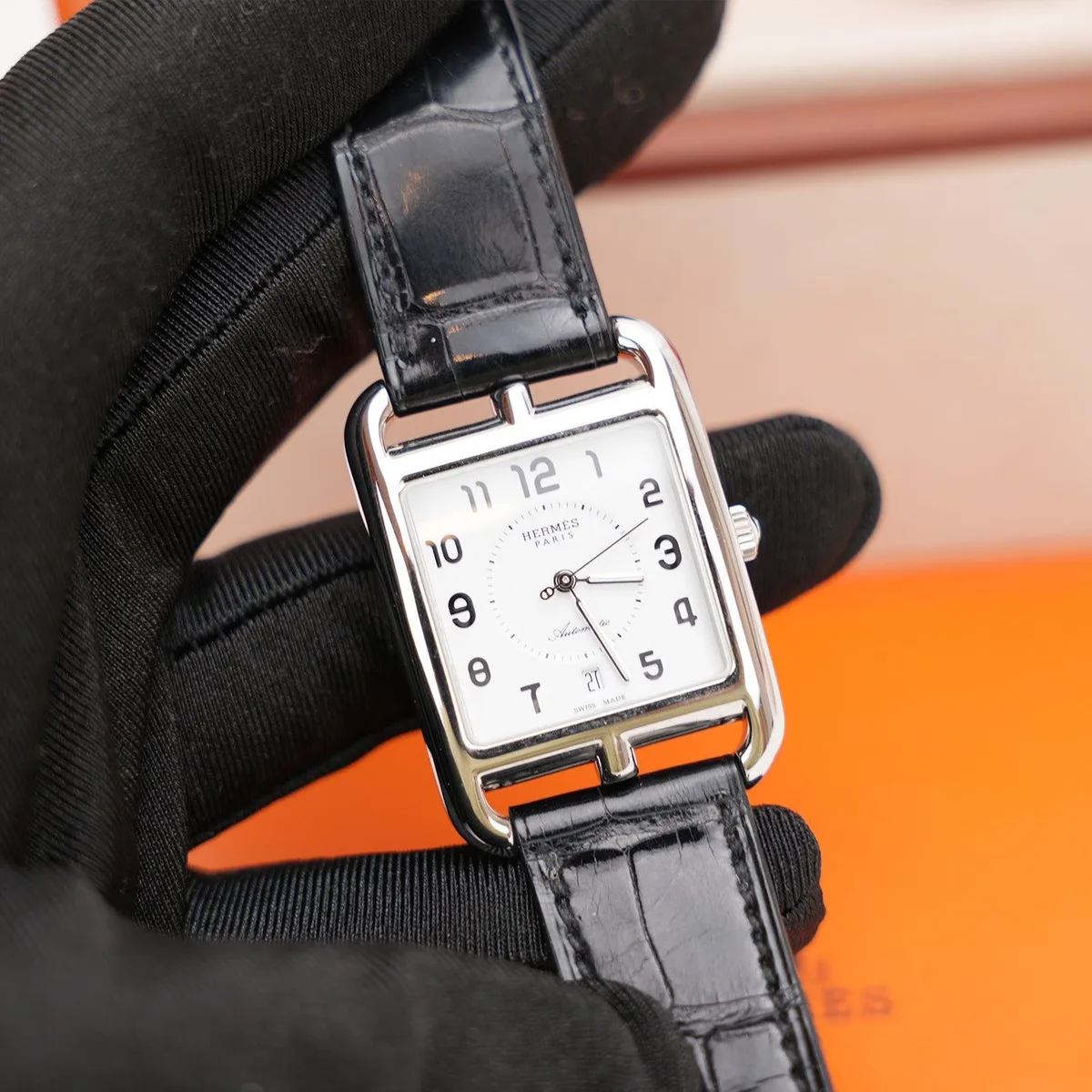 Hermès Cape Cod in Steel and Black, photo 4