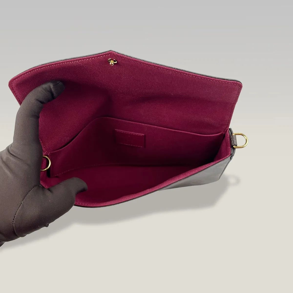 حقيبة Louis Vuitton Pochette Félicie بلون Monogram بني، صورة 4