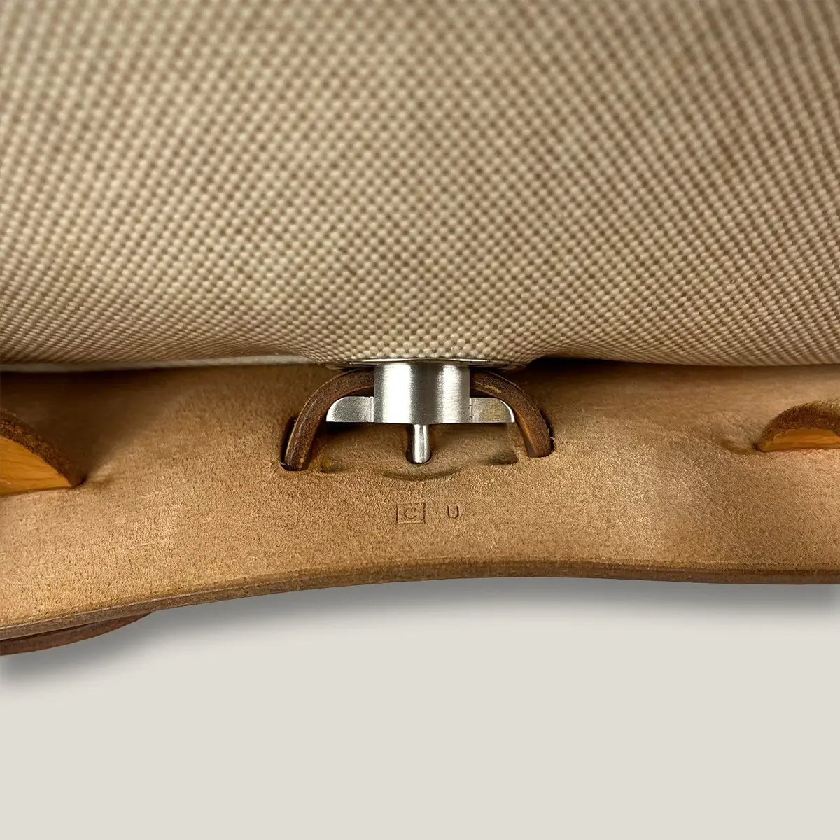 Hermès Herbag Cabas in Beige und Hellbraun, Foto 6
