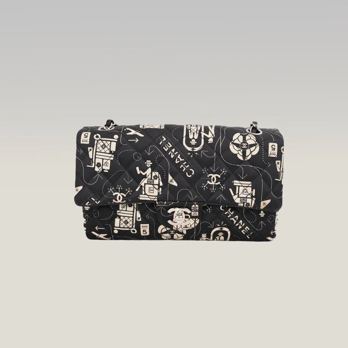 Chanel Classic Flap Medium Airlines in Black and Ivory, photo 3