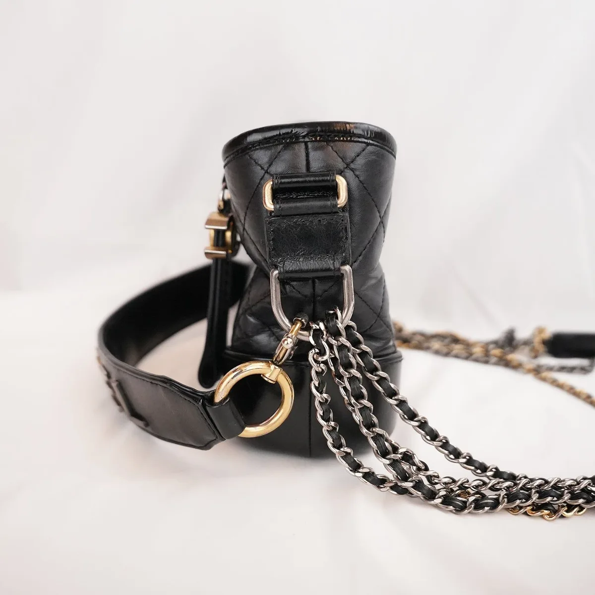 Chanel Gabrielle Hobo Small in Black, photo 4