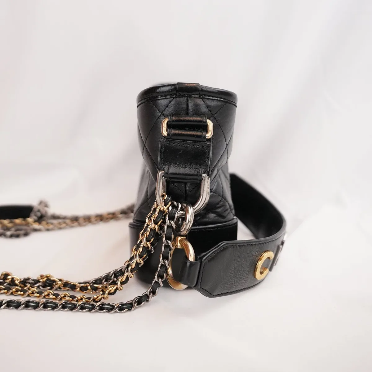 Chanel Gabrielle Hobo Small in Black, photo 5