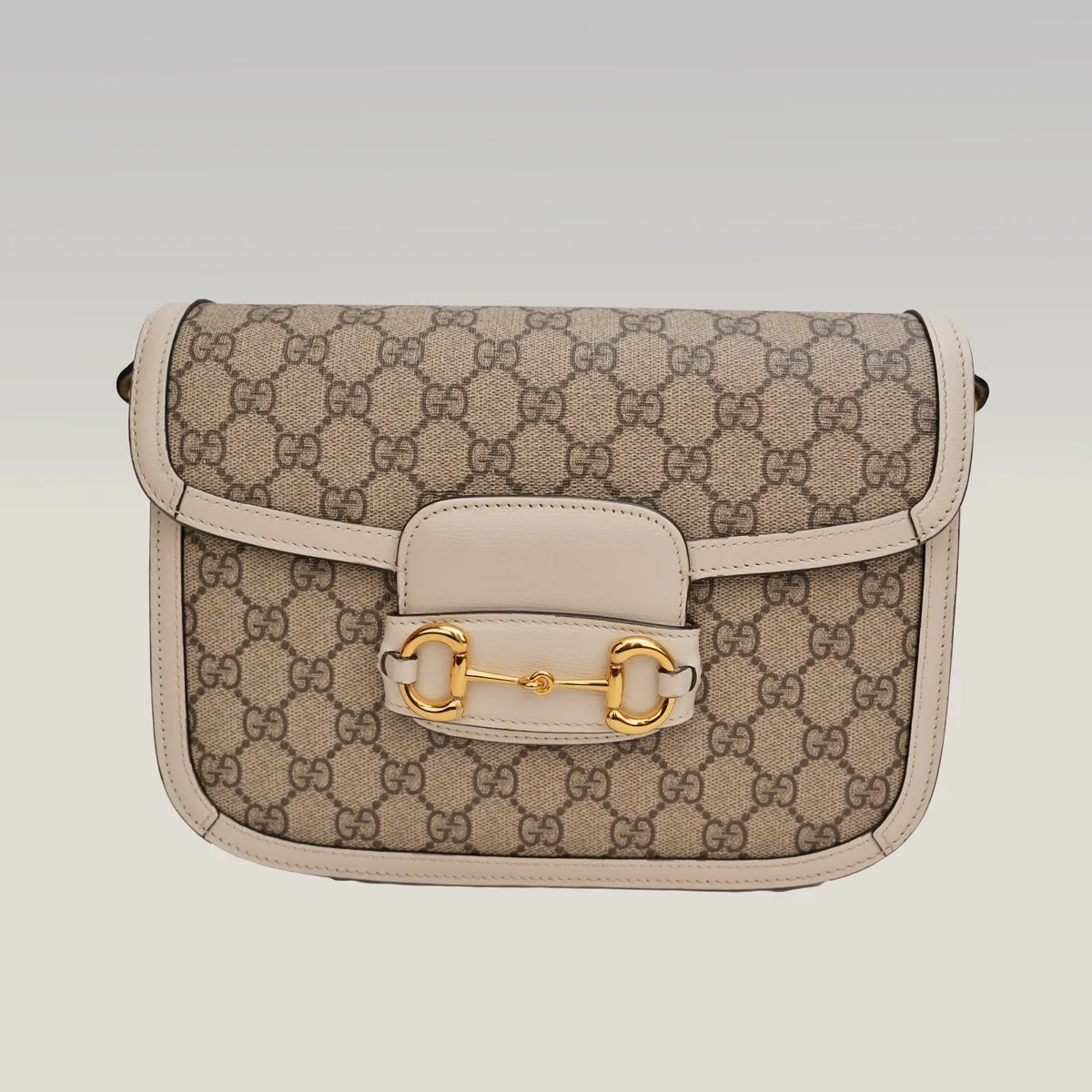 Gucci Horsebit 1955 in Beige and White, photo 2