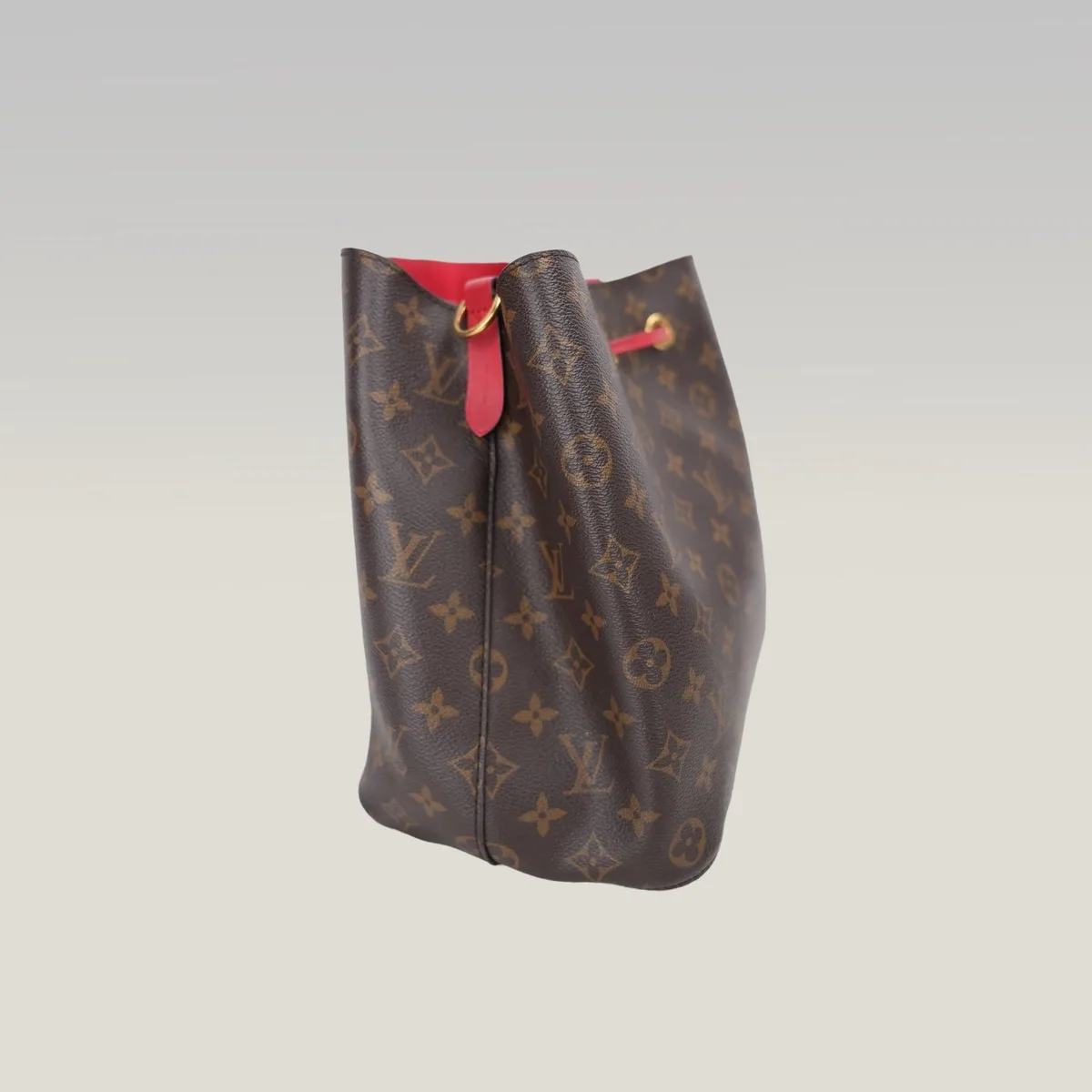 Louis Vuitton NéoNoé MM in Braun mit Rot, Foto 5