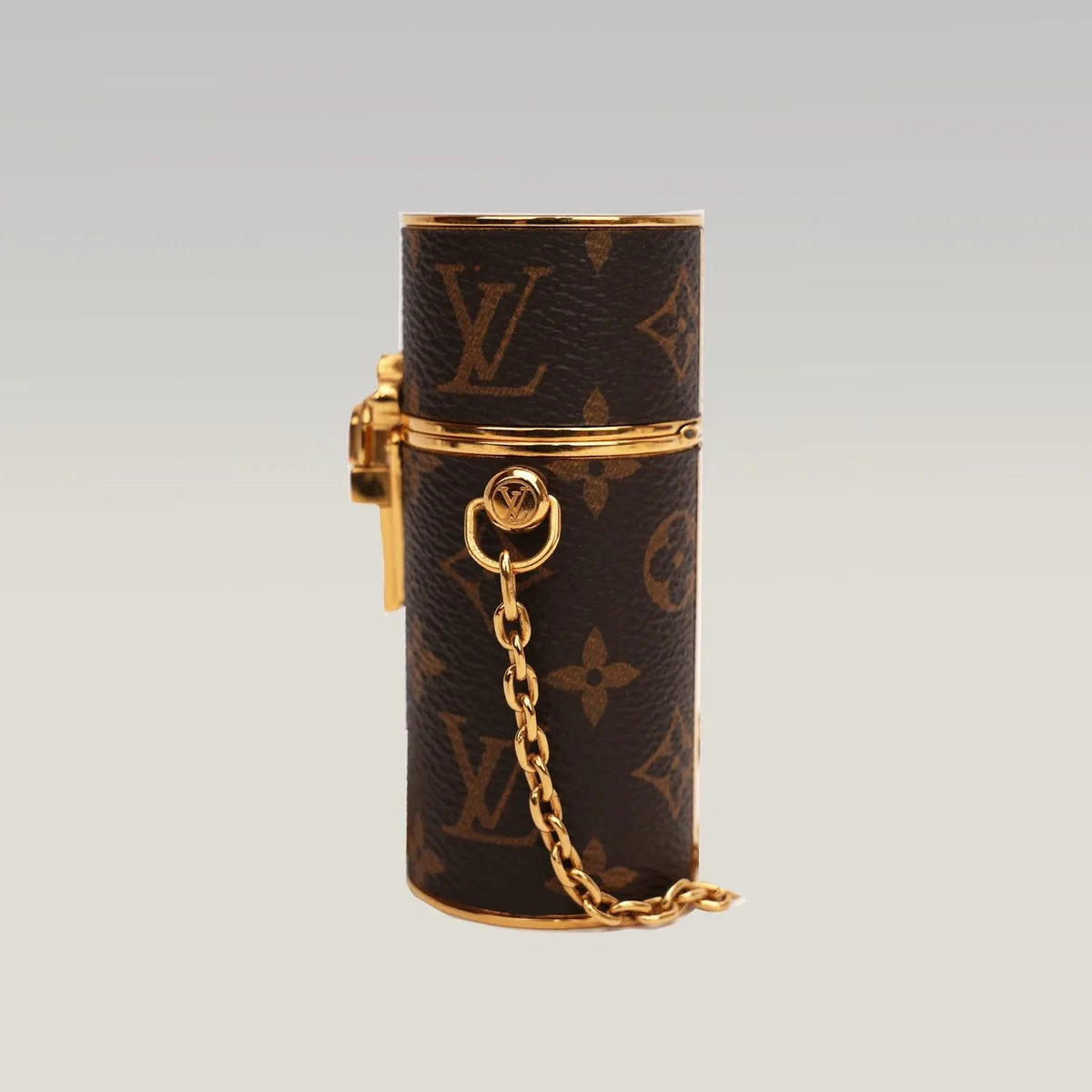 Louis Vuitton Lipstick Case in Monogram marrone, foto 3