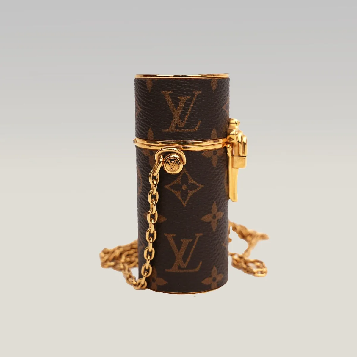 Louis Vuitton Lipstick Case in Monogram marrone, foto 4