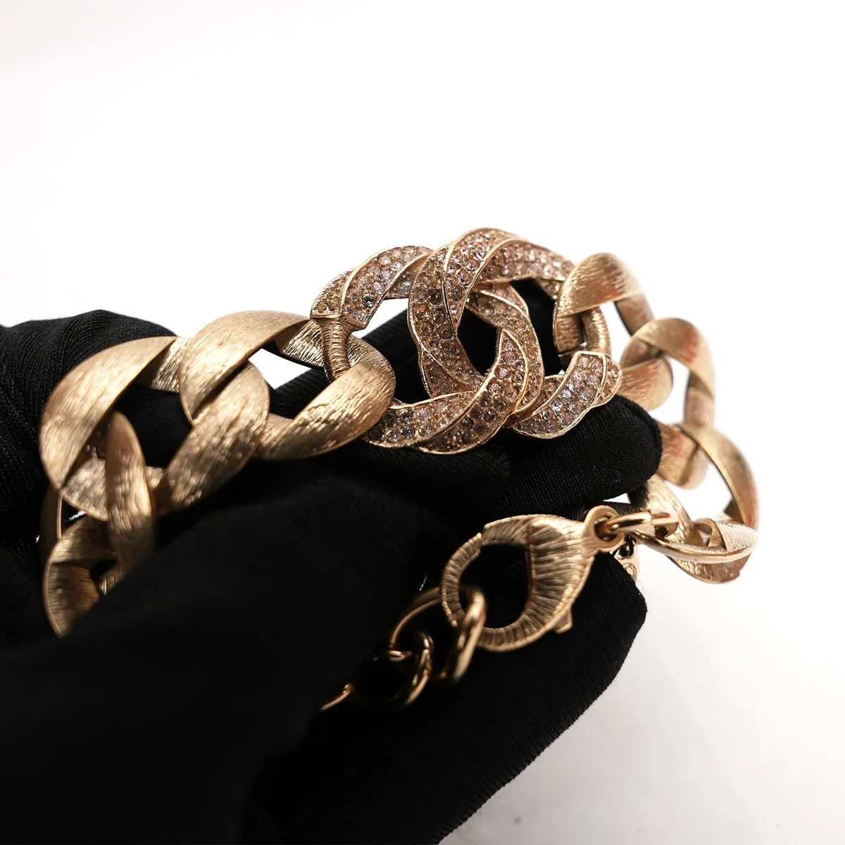 Pulseira de elos Chanel em dourado, foto 4