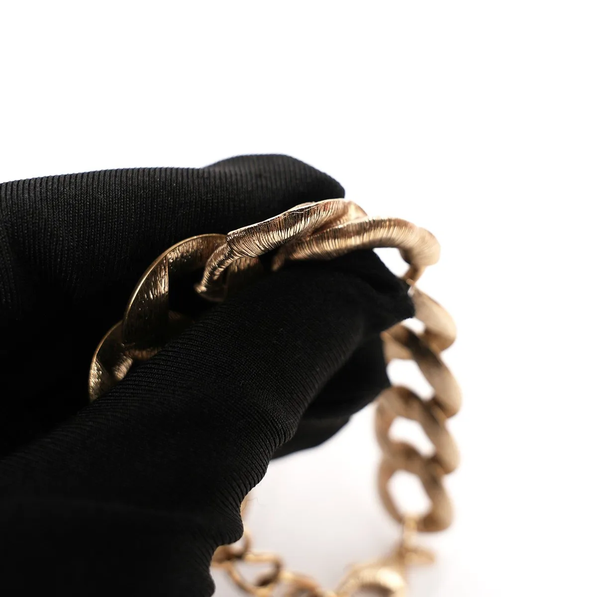 Pulseira de elos Chanel em dourado, foto 5
