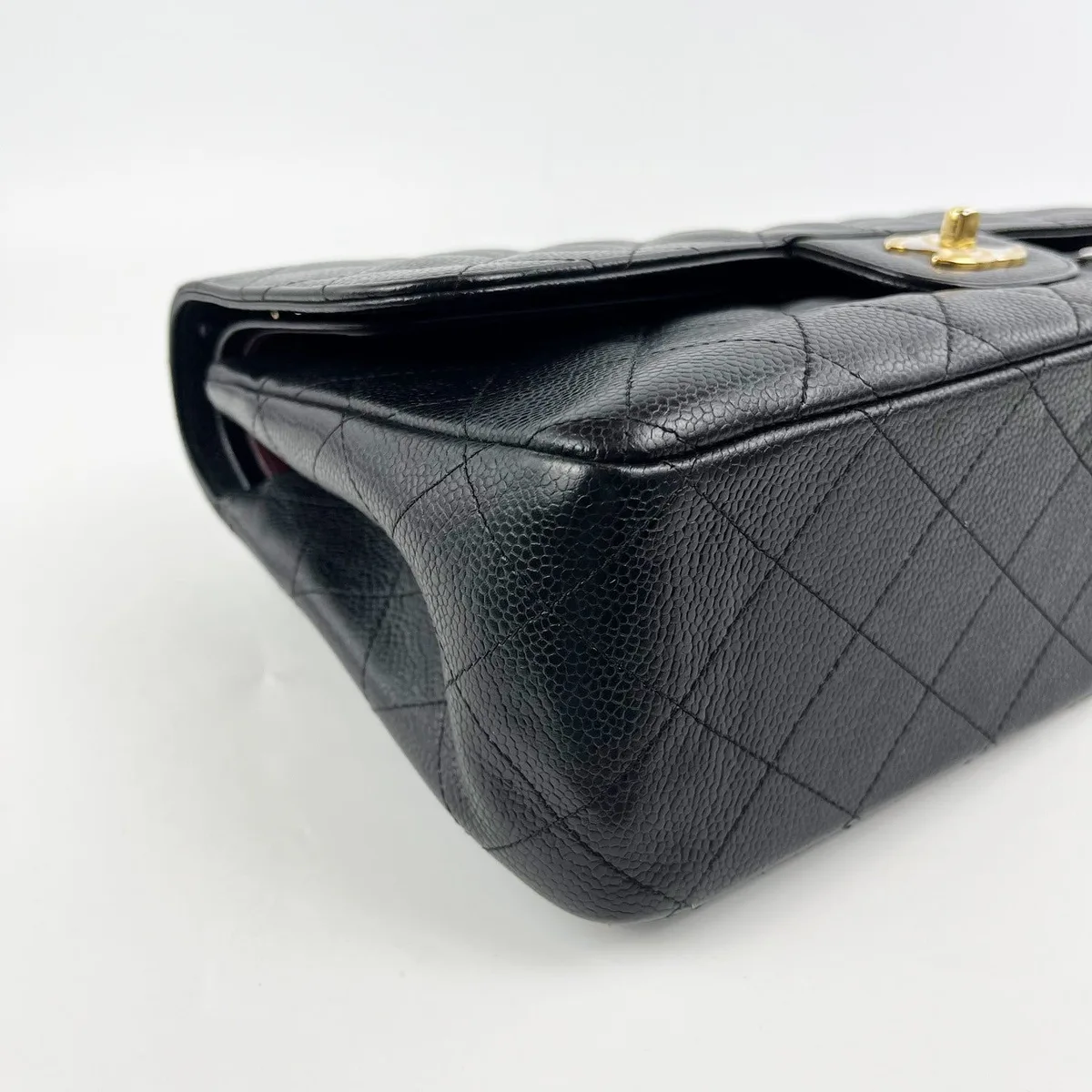 Chanel Classic Flap Jumbo 30 in Black, photo 5