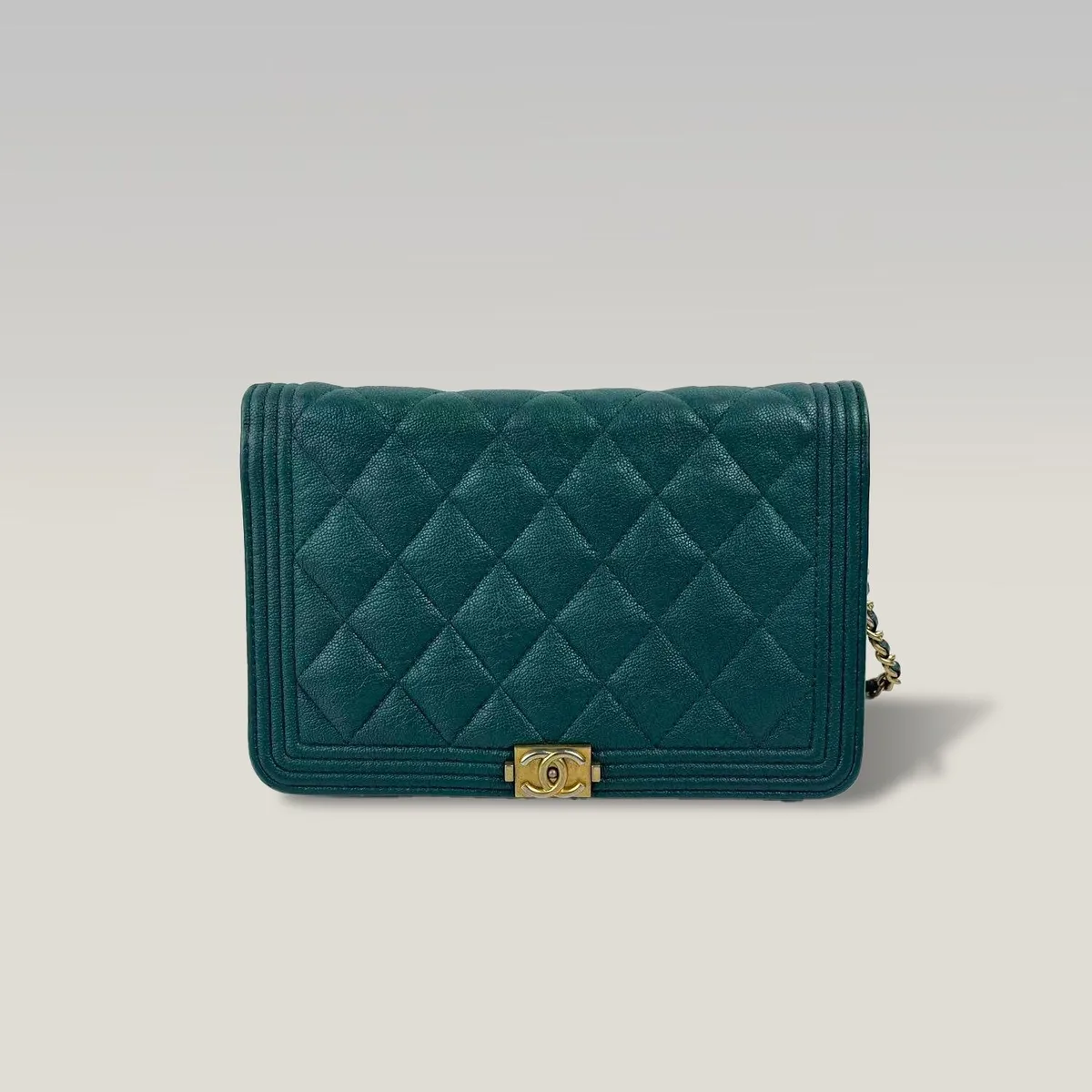 Chanel Boy WOC in Green, photo 2