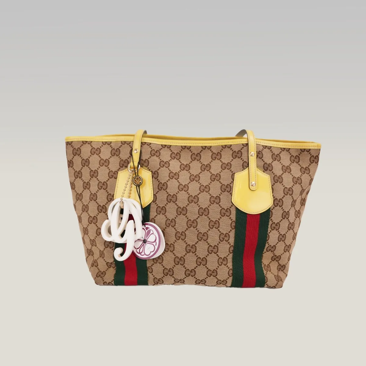 Gucci Small Tote in Beige and Brown, photo 2