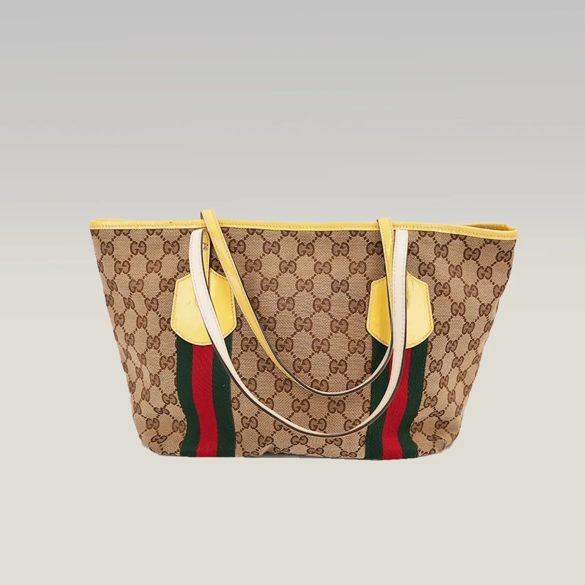 Gucci Small Tote in Beige and Brown, photo 3