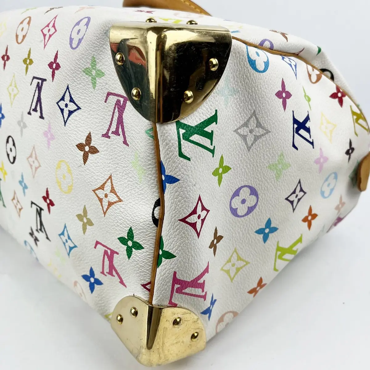 Louis Vuitton Speedy 30 Multicolore in White Multicolore, photo 4