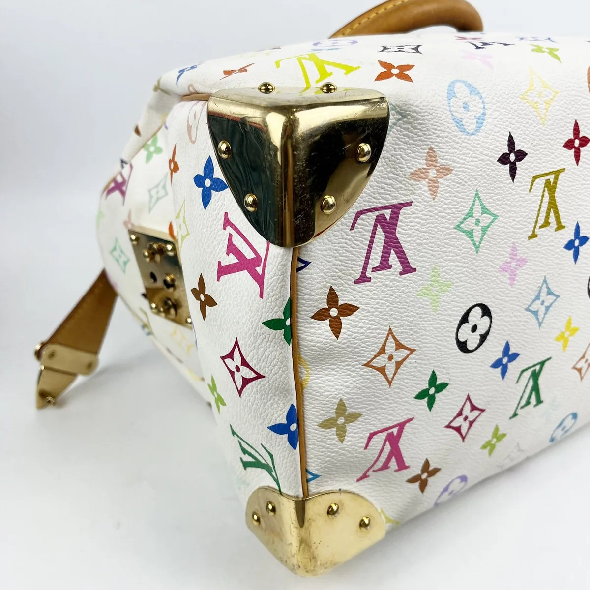 Louis Vuitton Speedy 30 Multicolore in White Multicolore, photo 5