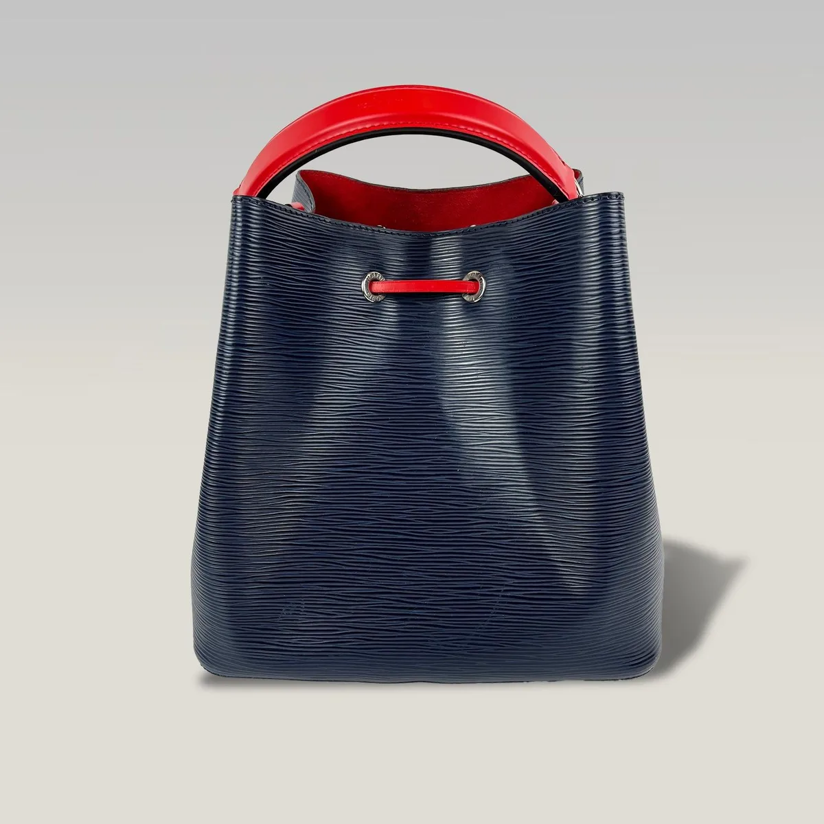 Louis Vuitton NéoNoé MM in Navy Blue with Red, photo 3