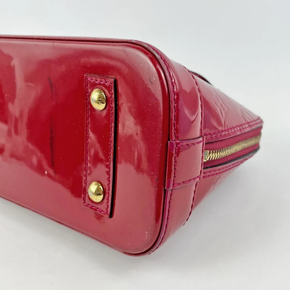 Borsa Louis Vuitton Alma BB in rosso, foto 5