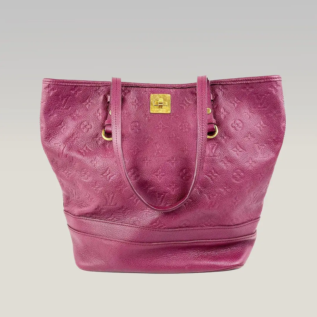 Louis Vuitton Monogram Empreinte Tote in Bordeaux, photo 2