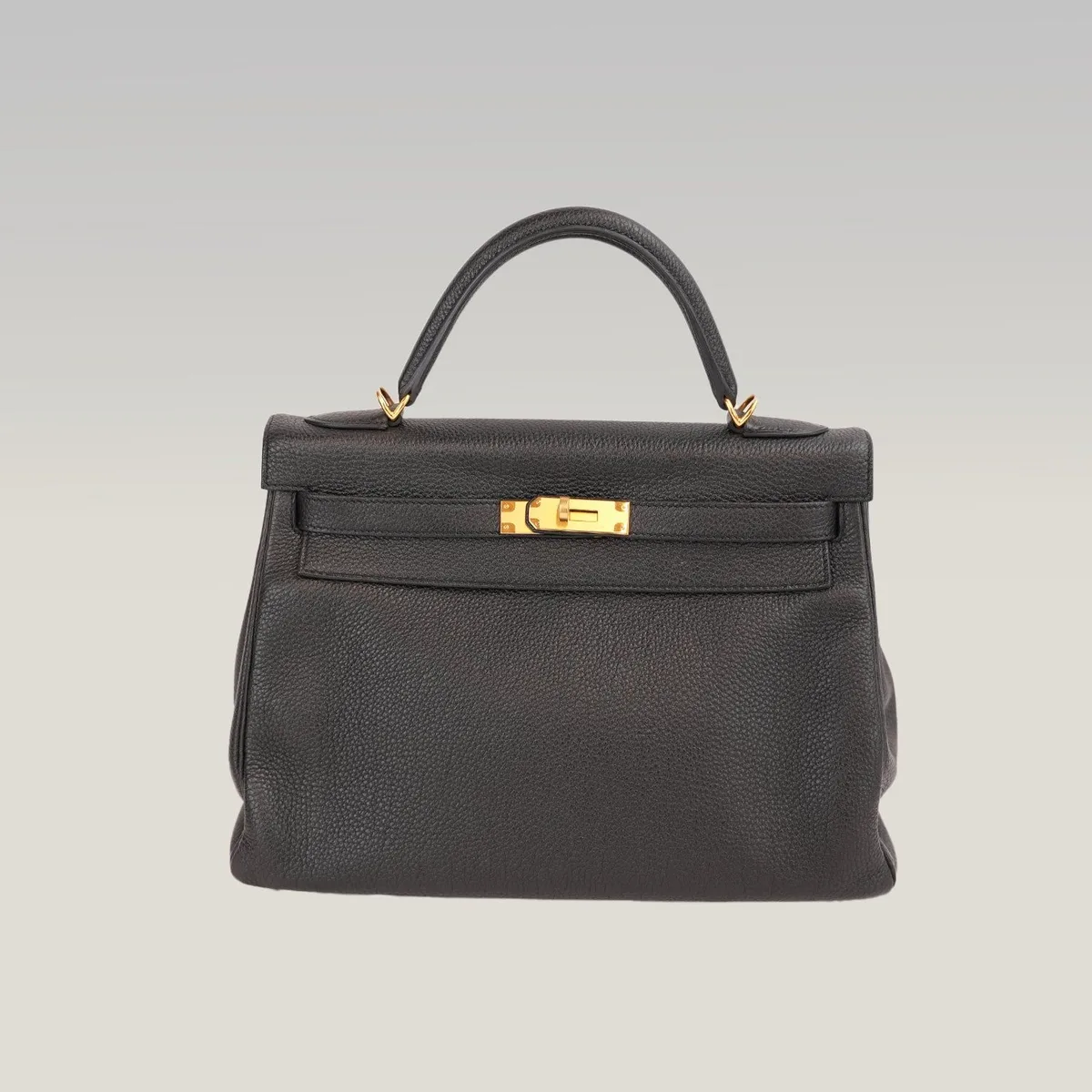 Hermès Kelly 32 Retourne in Black, photo 2