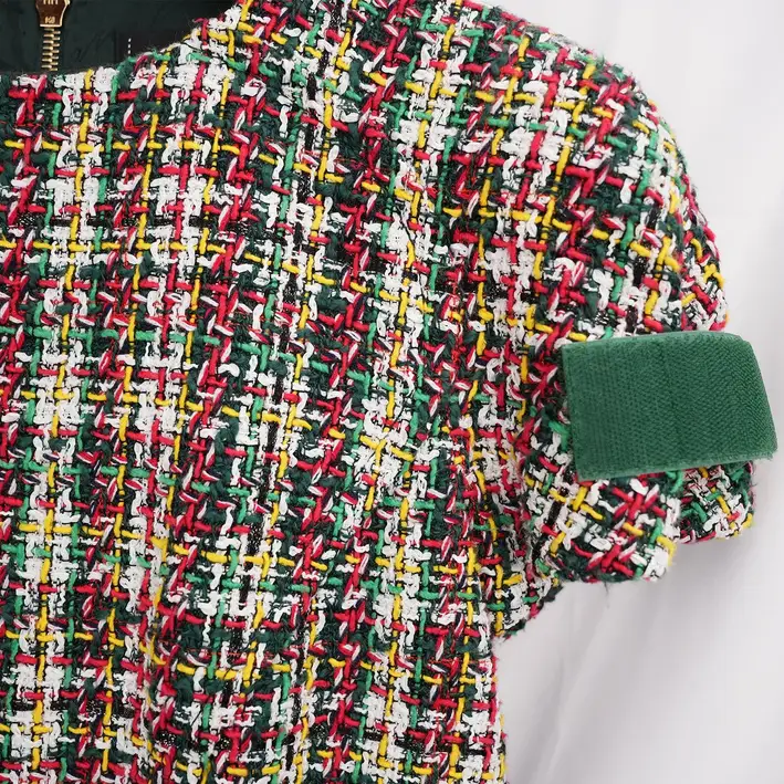 Chanel 2017 Tweed Dress in Multicolour with Green Details, photo 3