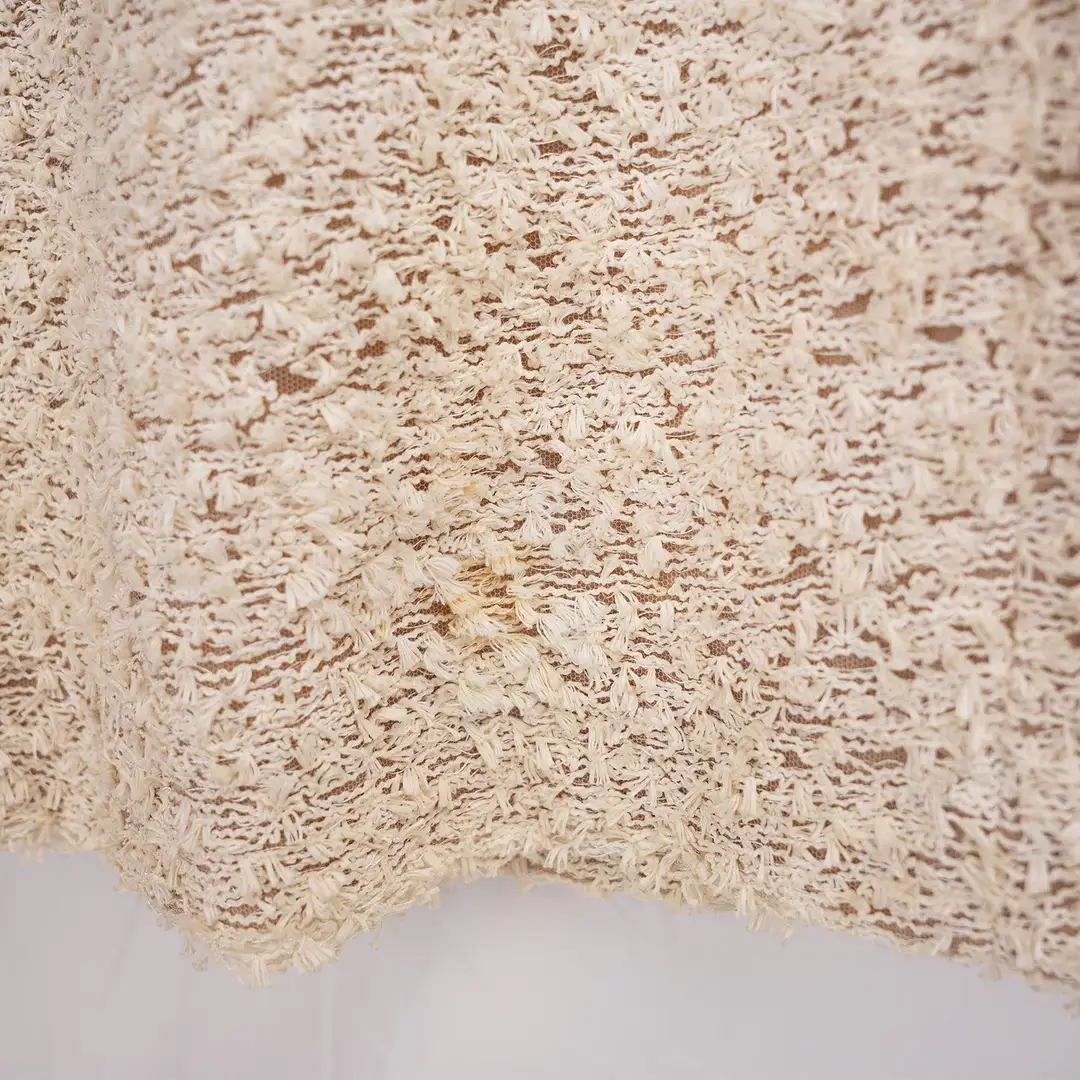 Chanel Textured Knit Mini Skirt in Beige and Ivory, photo 4