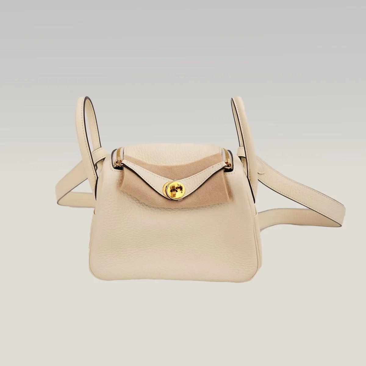 Hermès Mini Lindy 20 in Milkshake White, photo 2
