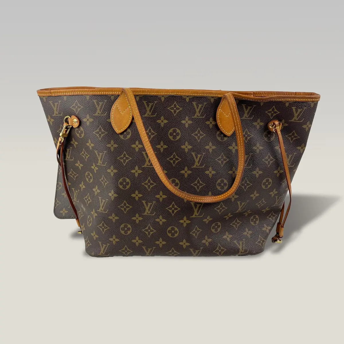 Louis Vuitton Neverfull MM in Brown with Orange Interior, photo 2