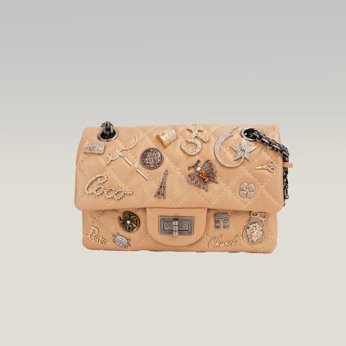 Chanel Reissue Lucky Charms Mini in Beige, photo 2