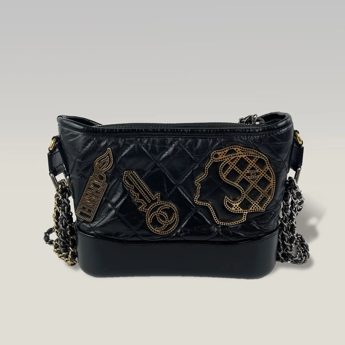 Chanel Gabrielle Small Hobo in Black, photo 4
