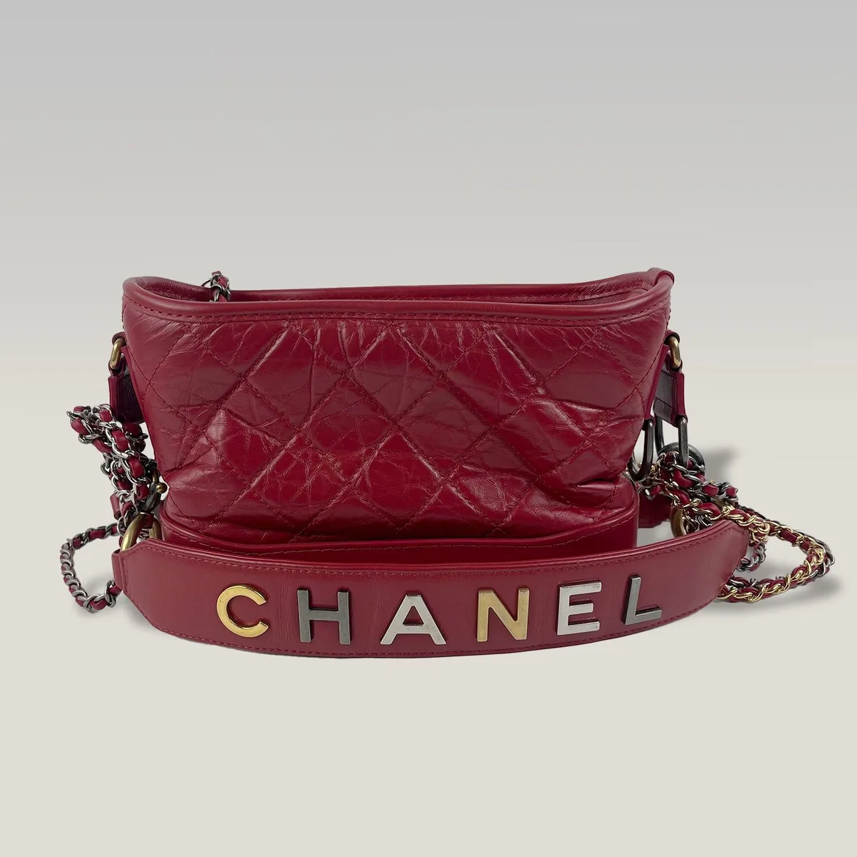 Chanel Gabrielle Hobo Small in Red, photo 2