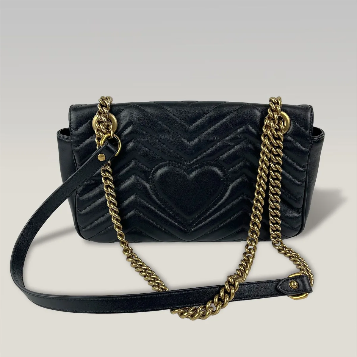 Gucci GG Marmont Medium in Black, photo 3