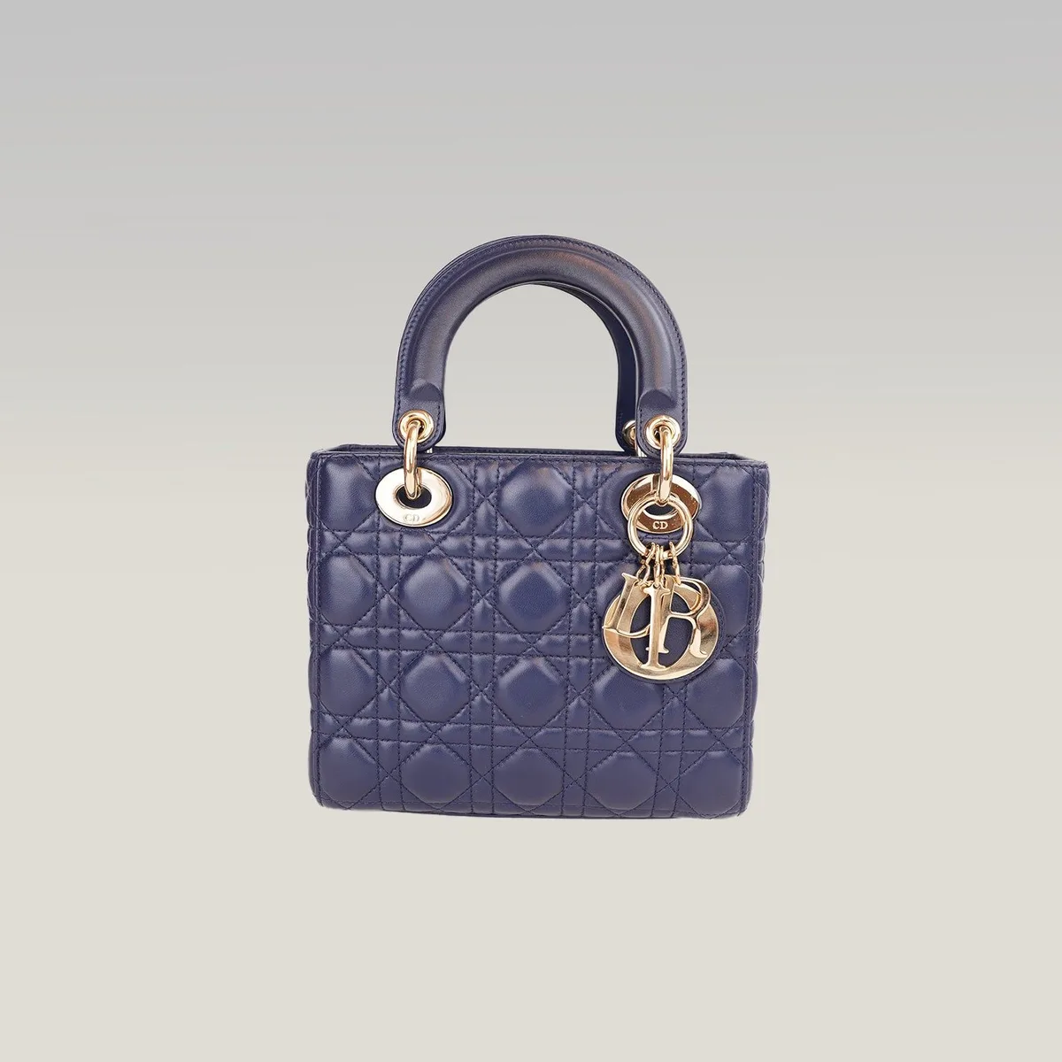 Dior Lady Dior Small in Navy Blue, photo 2