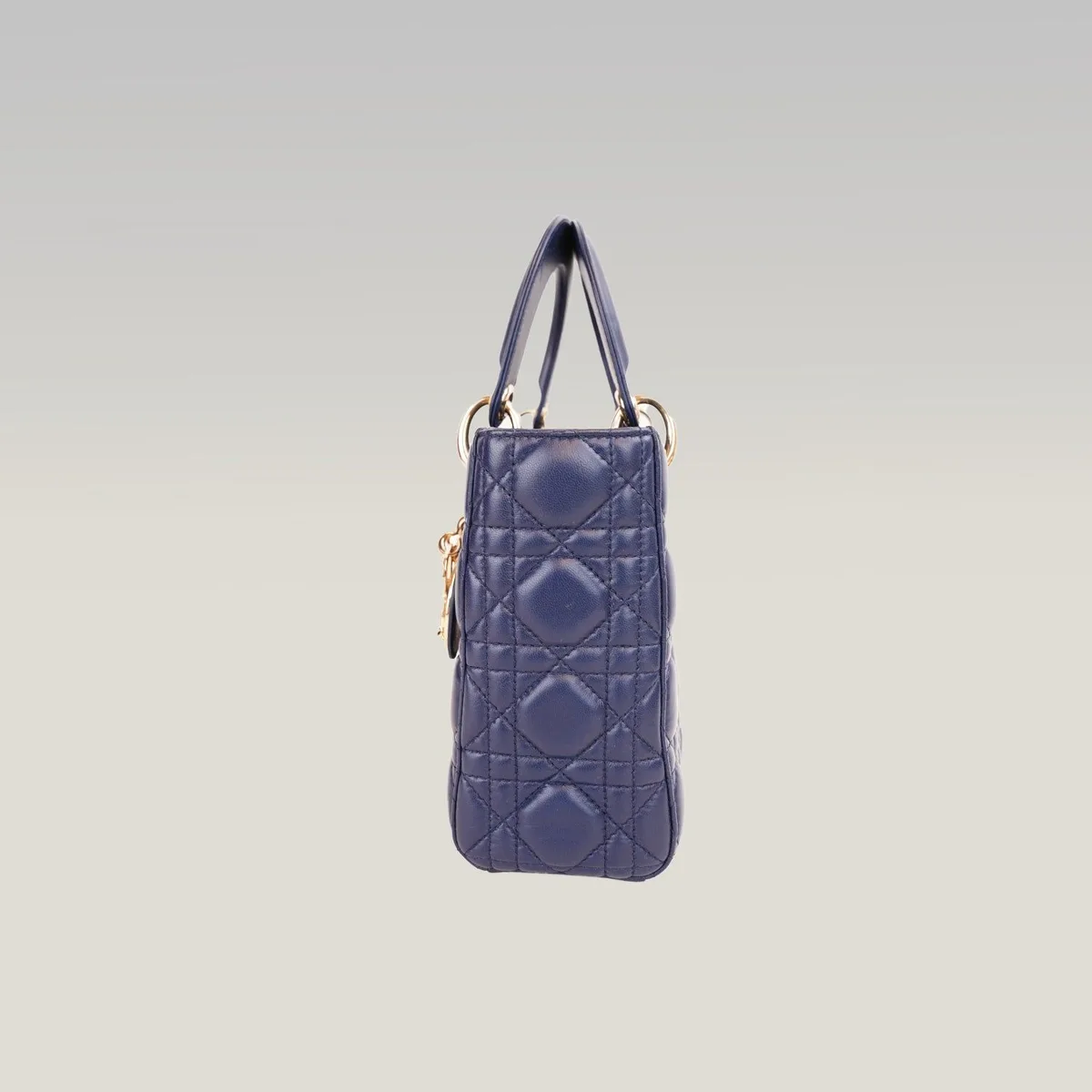 Dior Lady Dior Small in Navy Blue, photo 4