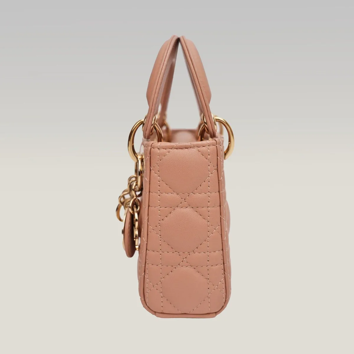 Dior Lady Dior Micro in Powder Pink, photo 4