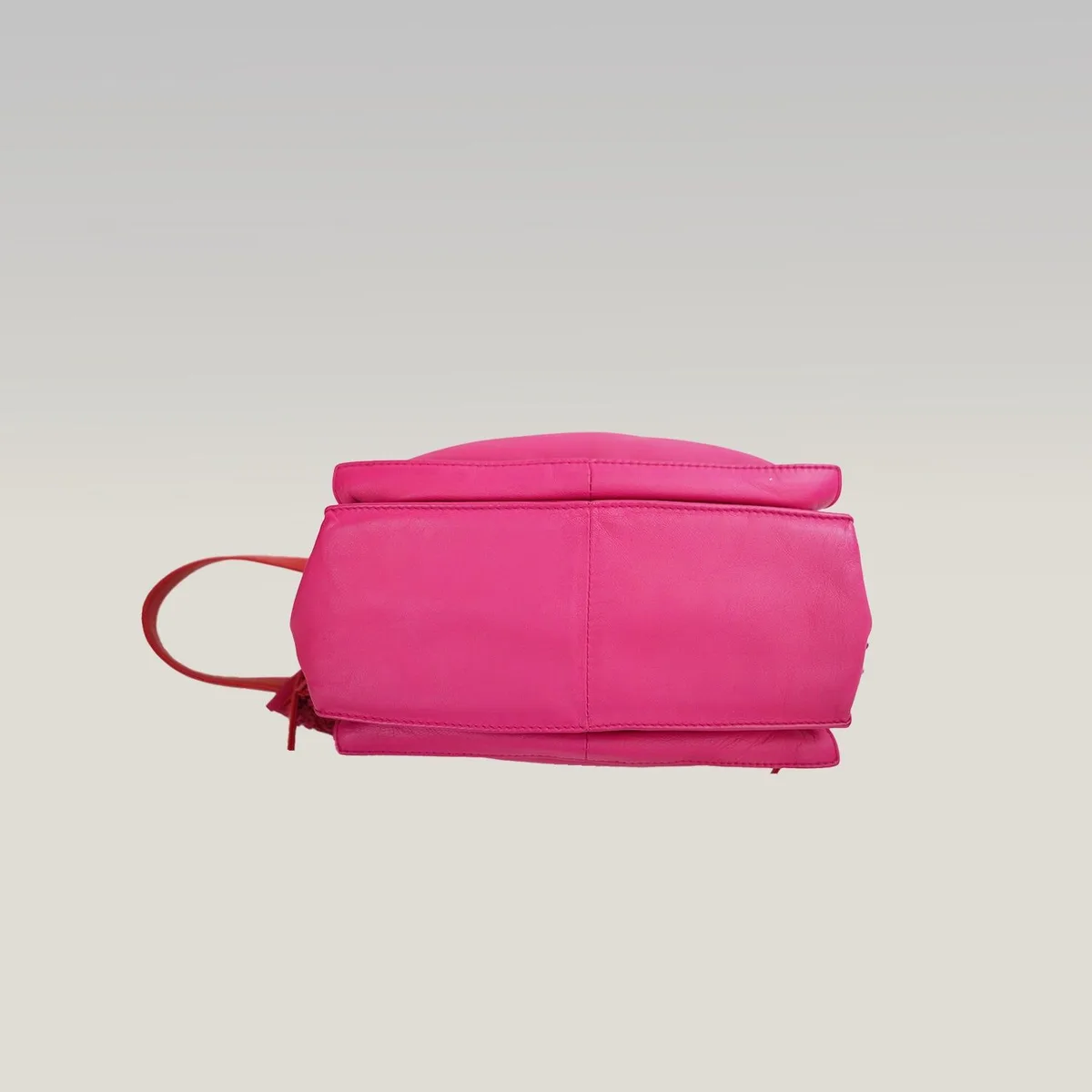 Bolso de hombro Loewe Flamenco Small en rosa fucsia y coral, foto 6