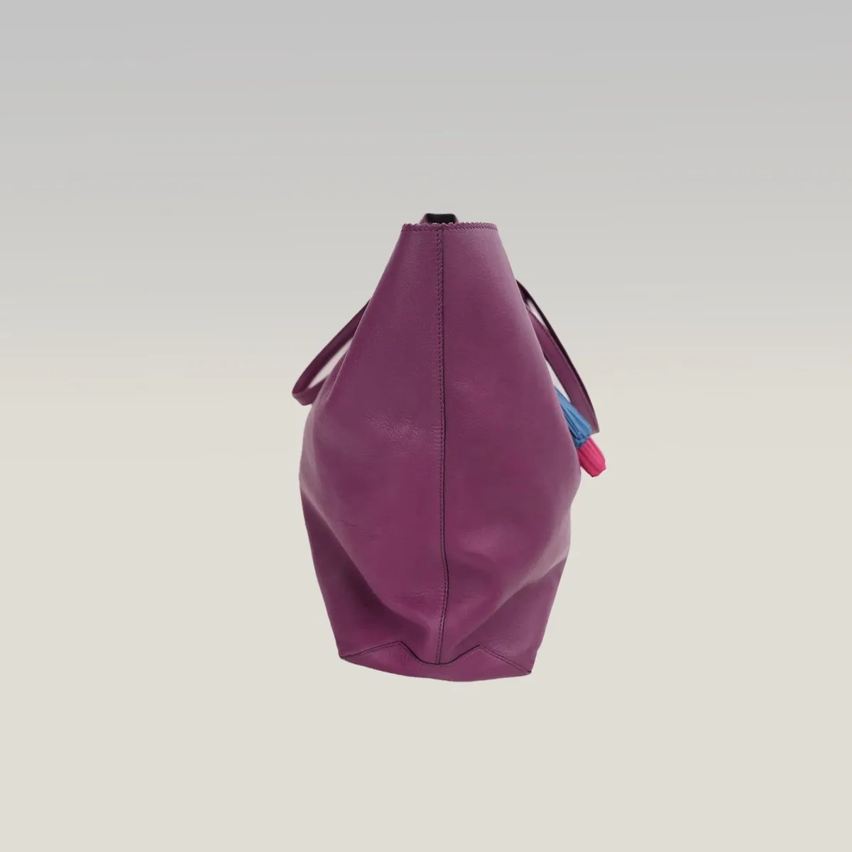 Loewe Nappa Anagram Tassel Tote in Purple, photo 4