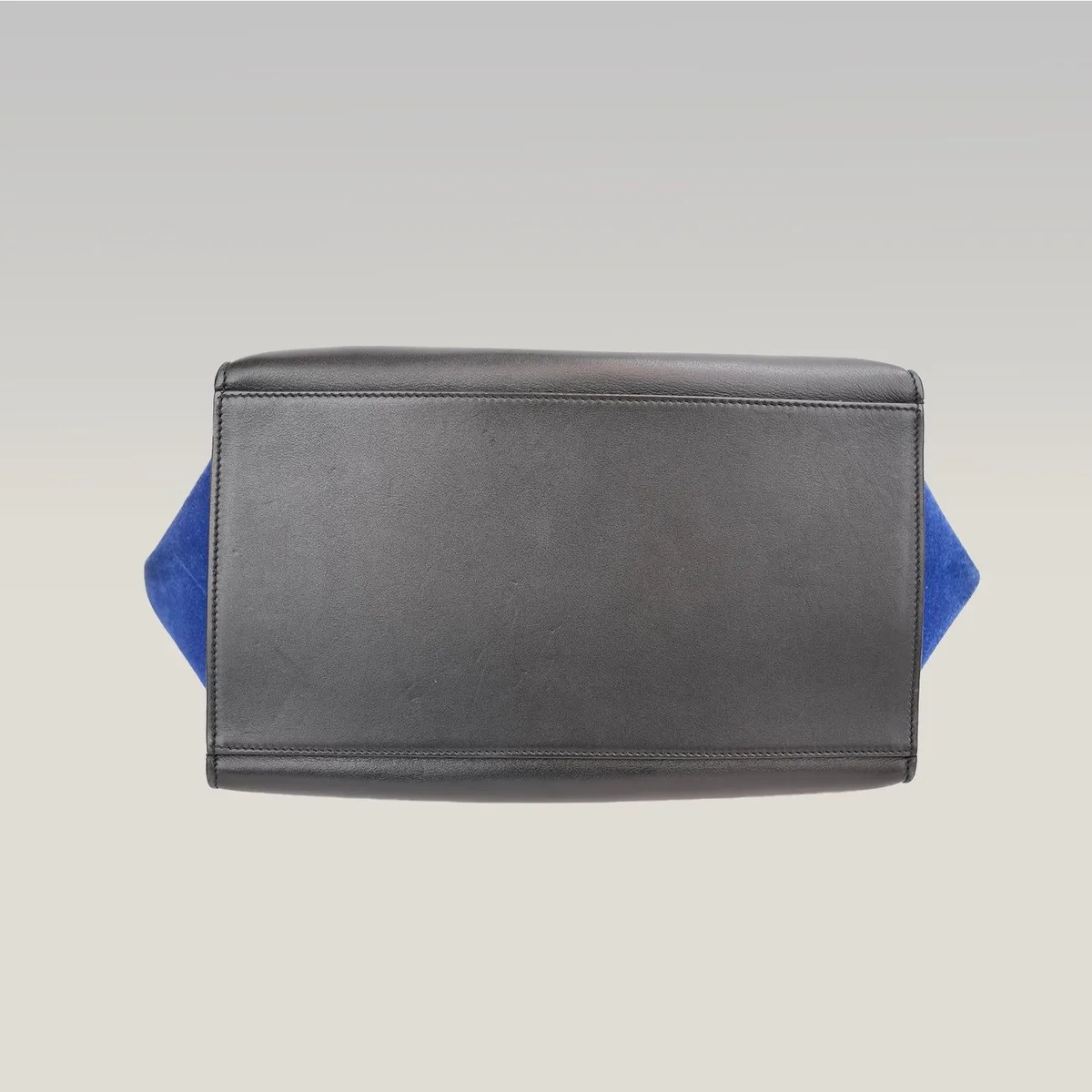 Celine Trapeze in Electric Blue, Black and Taupe, photo 4