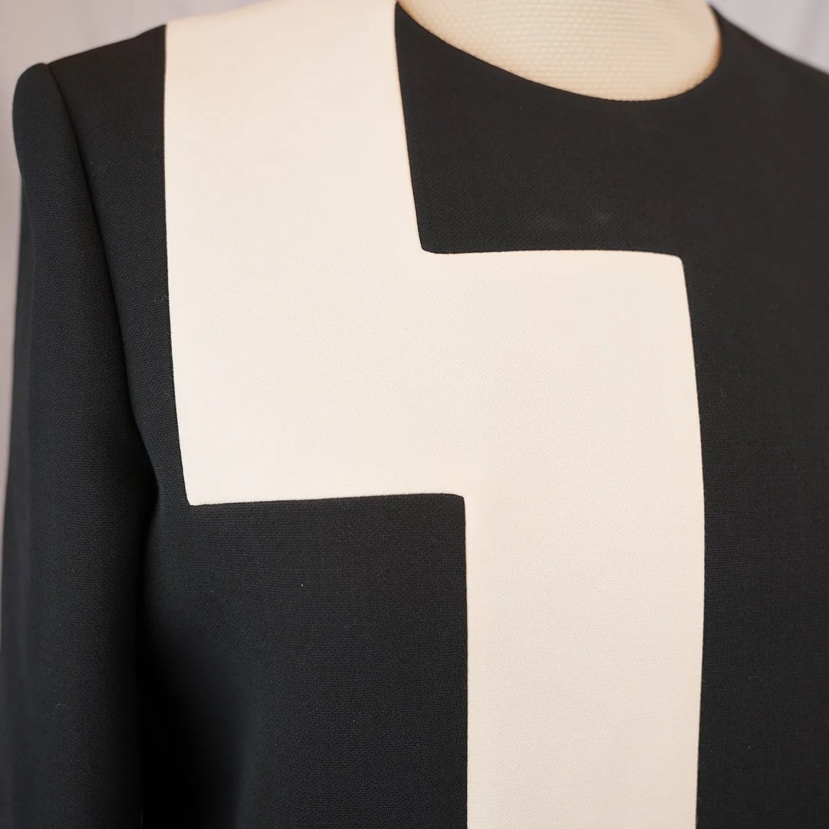 Dior Wool and Silk Dress in Black and White, photo 6