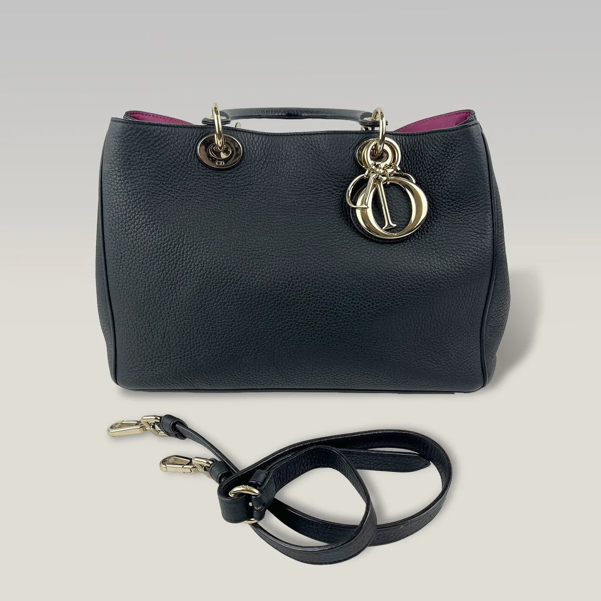 Borsa Christian Dior Diorissimo Medium nera, foto 2