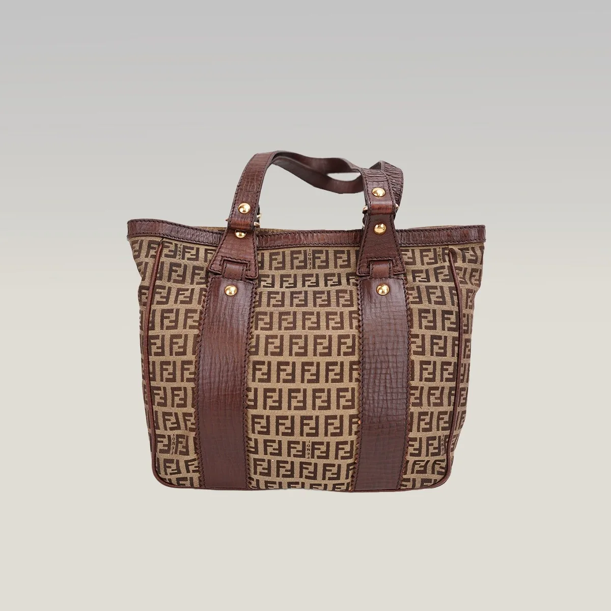 Fendi Zucca X-Tote in Braun, Foto 2