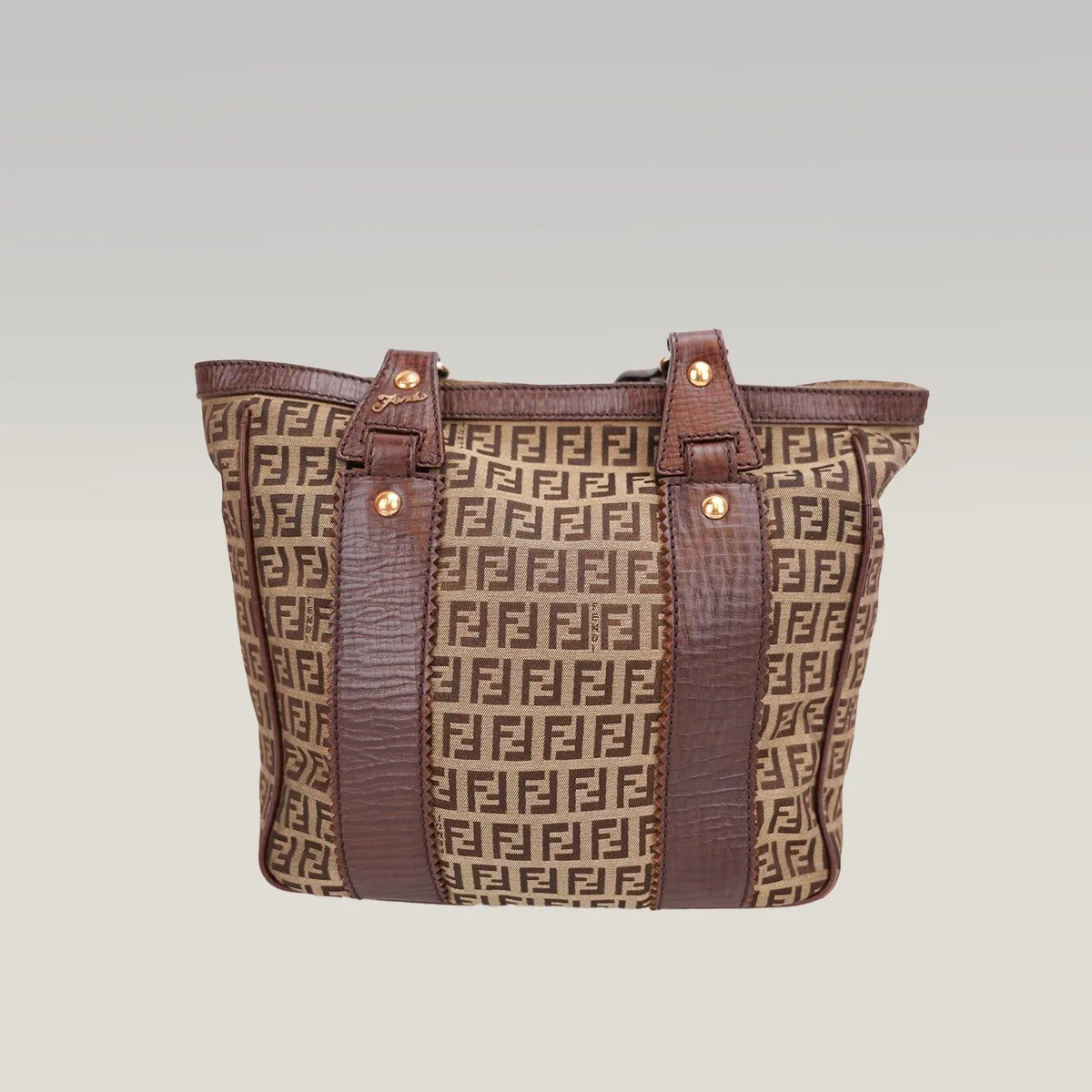 Fendi Zucca X-Tote in Braun, Foto 3