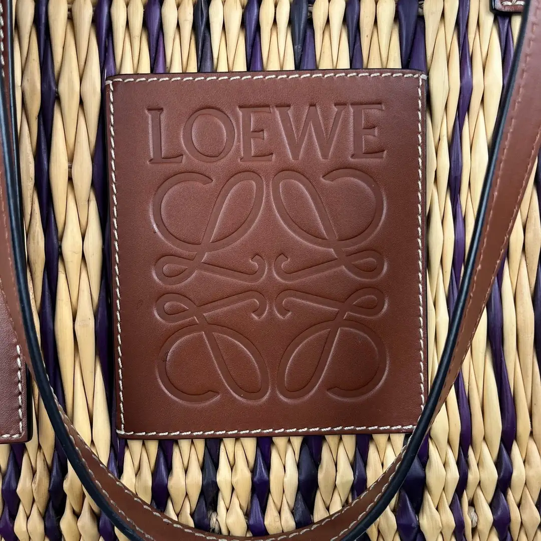 Loewe Small Tote in Beige and Purple, photo 6