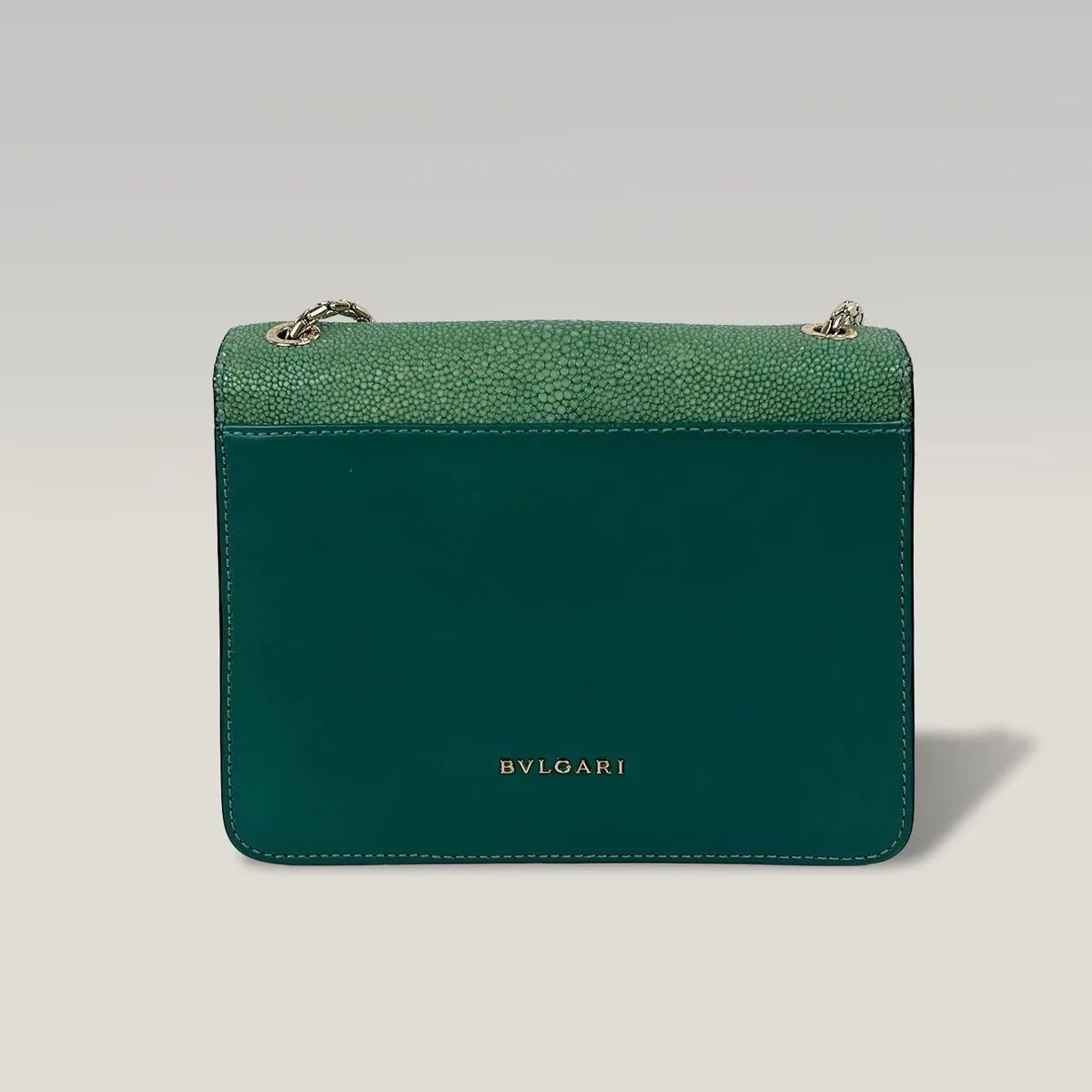 Bvlgari Serpenti Forever Pochette в зелёном цвете, фото 3