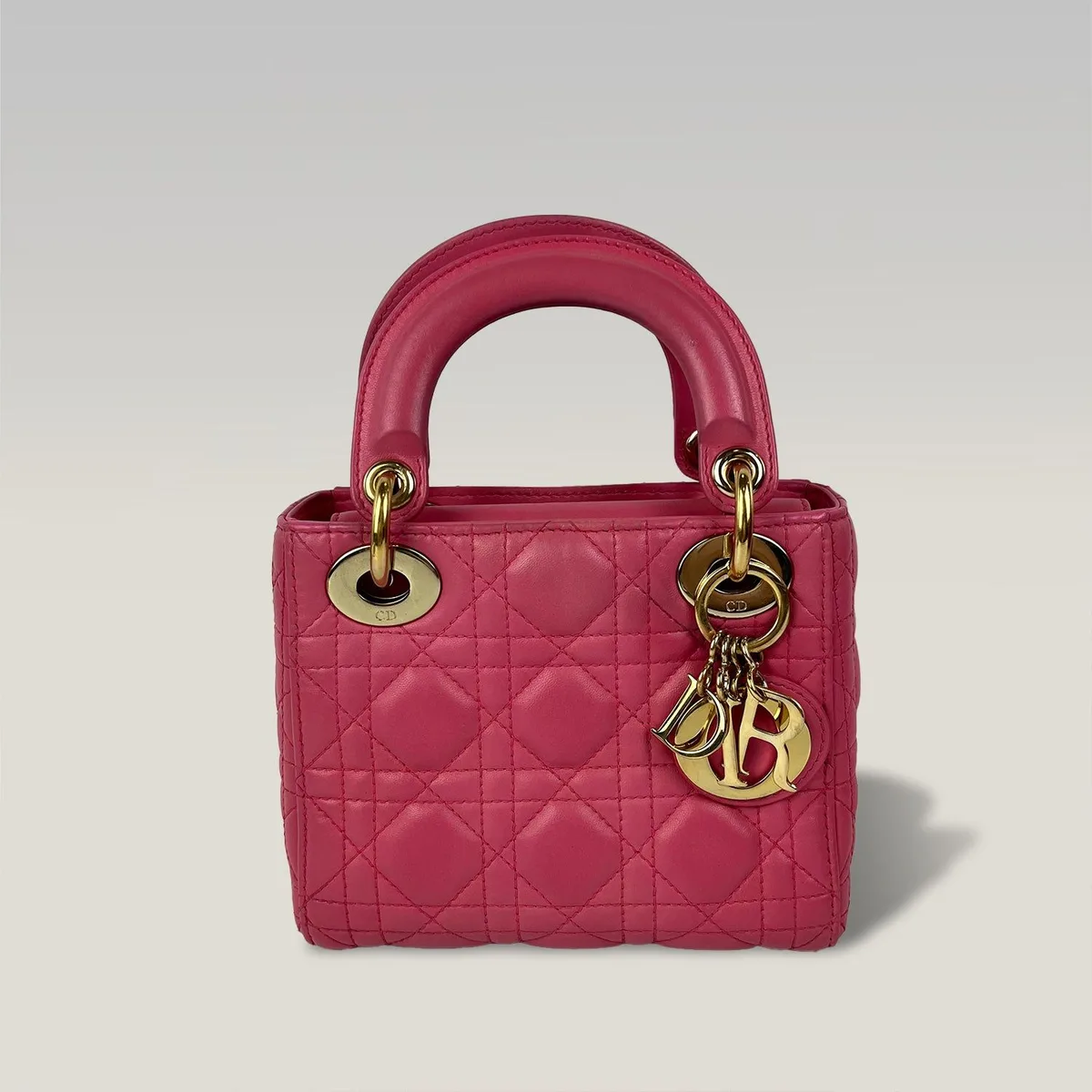 Dior Mini Lady Dior 粉色款，图片2